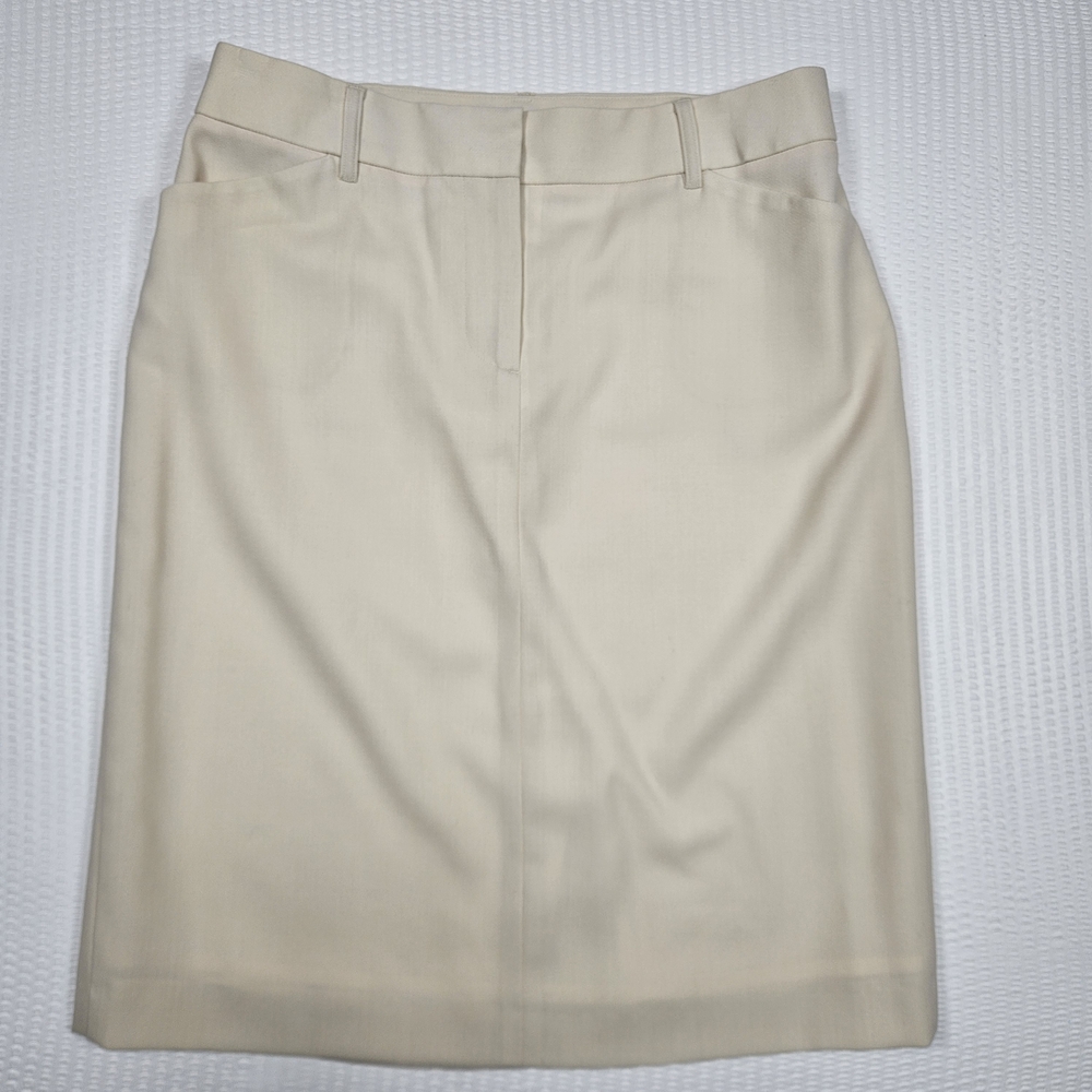 J.Crew Beige Pencil Skirt Classic Knee Length Women